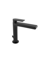 Bugnatese Simple mosdócsaptelep click-clack leeresztővel, matt fekete 6613SCNE