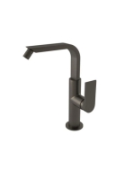 Bugnatese Simple bidé csaptelep leeresztővel, grafit fekete 6625GF