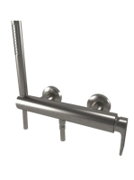 Bugnatese Simple zuhanycsaptelep zuhanyszettel, rozsdamentes acél hatású 6635NS