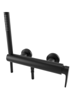 Bugnatese Simple zuhanycsaptelep zuhanyszettel, matt fekete 6635NE