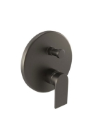 Bugnatese Simple falsík alatti zuhanycsaptelep 2 fogyasztóhoz, grafit fekete 6672GF