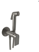 Bugnatese Simple falsík alatti bidé csaptelep zuhannyal biztonsági szeleppel, rozsdamentes acél hatású 6693SNS