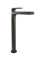 Bugnatese Simple magasított mosdó click-clack leeresztővel, grafit fekete 6697SCGF