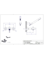 Bugnatese Moon kádcsaptelep zuhanyszettel, króm 7102CR