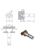 Bugnatese Moon csempeszelep 1/2" csatlakozással, króm 7160CR