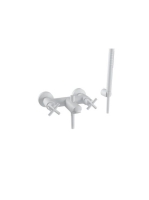 Bugnatese Rodos kádcsaptelep zuhanyszettel, matt fehér 7300BI