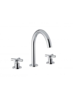 Bugnatese Rodos 3-lyukas mosdócsaptelep click-clack leeresztővel, króm 7312SCCR