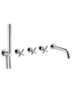 Bugnatese Rodos falsík alatti zuhanyrendszer, króm 7319CR