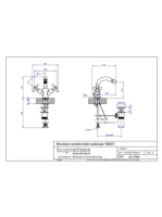 Bugnatese Rodos bidé csaptelep leeresztővel, matt fekete 7344NE