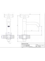 Bugnatese Rodos hidegvizes csaptelep, bronz 7345BR