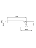 Bugnatese Kobuk fejzuhany szett 20cm, szálcsiszolt nikkel 79848NS