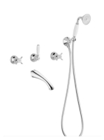 Bugnatese Princeton falsík alatti zuhanyrendszer, bronz 818BR