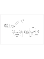 Bugnatese Princeton zuhanycsaptelep zuhanyszettel, arany 848DO