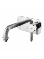 Bugnatese Athena 2-lyukas fali mosdócsaptelep click-clack leeresztővel, 22 cm-es kifolyóval, bronz 8543SCBR