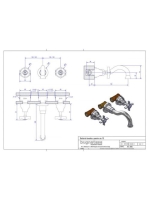 Bugnatese Princeton 3-lyukas fali mosdócsaptelep leeresztő nélkül, 19 cm-es kifolyóval, króm 865CR