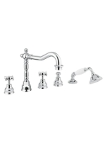 Bugnatese Princeton peremre szerelhető 5 lyukas kádcsaptelep, króm 880CR