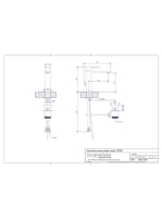 Bugnatese Tetris mosdócsaptelep leeresztővel, szálcsiszolt nikkel 9113NS