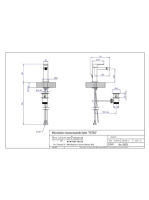 Bugnatese Tetris bidé csaptelep leeresztővel, matt fehér 9123BI -klón