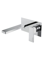 Bugnatese Tetris falsík alatti 2-lyukas mosdócsaptelep click-clack leeresztővel, 15,5 cm-es kifolyóval, króm 9143SCCR