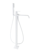 Bugnatese Tetris szabadonálló kádcsaptelep kézizuhannyal, matt fehér 9160BI
