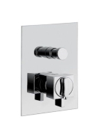 Bugnatese Tetris falsík alatti termosztátos zuhanycsaptelep 2 fogyasztóhoz, króm 9178CR