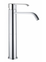 Bugnatese Tess magasított mosdócsaptelep leeresztő nélkül, rozsdamentes acél hatású 9617SNS