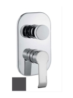 Bugnatese Tess falsík alatti zuhanycsaptelep 4 fogyasztóhoz, matt fekete 9632NE