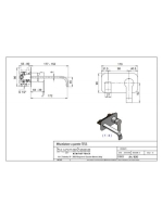 Bugnatese Tess falsík alatti mosdócsaptelep 17 cm-es kifolyóval click-clack leeresztővel, rozsdamentes acél hatású 9643SCNS