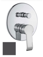 Bugnatese Tess falsík alatti zuhanycsaptelep 2 fogyasztóhoz, matt fekete 9672NE