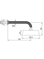 Bugnatese Olympia fejzuhany szett, króm 99302CR