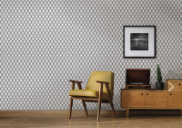 Ceracasa Couture Black White Falburkolat | Csempék és Burkolatok