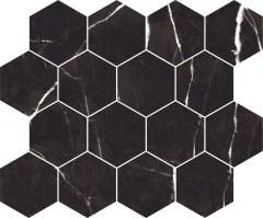Cerdisa Archimarble Mosaico Esagona Nero Marquinia mozaik 34,4x28,7 cm