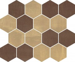 Cerdisa Metal Design Mosaico Esagona Caldo mozaik 28,7x34,4 cm