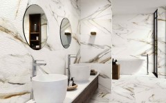 Colorker Calacatta Gold Modern fürdőszoba 