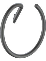 Deante Silia falra szerelhető kerek törölközőtartó, titánium ADI_D611