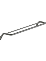 Deante Silia falra szerelhető dupla törölköző tartó, titánium ADI_D631