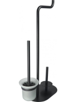 Deante Silia 3 funkciós WC papír tartó, matt fekete ADI_N732