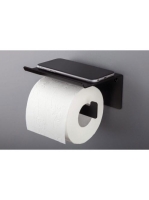 Deante Mokko WC-papír tartó polccal, fekete ADM N221