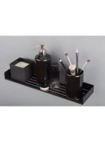 Deante Mokko fali polc, fekete ADM N511