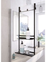 Deante Mokko polc A típusú zuhanykabinhoz, fekete ADM N52K