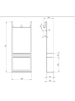 Deante Mokko polc A típusú zuhanykabinhoz, fekete ADM N52K