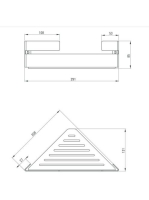 Deante Mokko sarokpolc, fekete ADM N531 KIFUTÓ TERMÉK