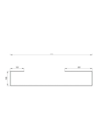 Deante Mokko törölközőtartó 60 cm, fekete ADM N621