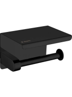 Deante Round WC-papír tartó polccal, matt fekete ADR N221