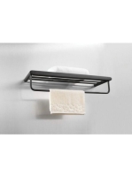 Deante Round törölközőtartó polc, matt fekete ADR N531