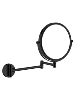 Deante Round 2 oldalas kozmetikai tükör 3X-os nagyítással, matt fekete ADR N811