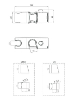 Deante Kézizuhany tartó Easy On rúdon ANM 021U