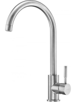 Deante Lima egykaros konyhai csaptelep forgatható kifolyóval, szálcsiszolt acél BBM F62M