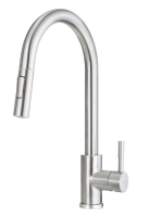 Deante Lima konyhai csap kihúzható kifolyóval, szálcsiszolt acél BBM_F72M