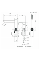 Deante Anemon kádperemre szerelhető kádtöltő csaptelep, fekete BBZ N13M
